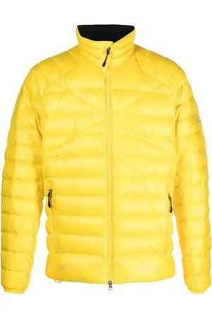 BARROW embossed monogram puffer jacket, Yellow