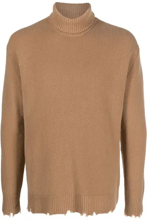 LANEUS Ripped wool sweatshirt