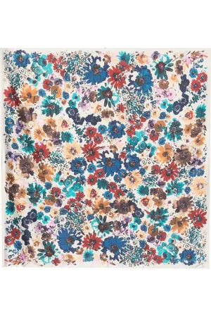 Bimba Y Lola Chimo-plaque Floral-print Scarf in Pink