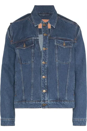 Saint Laurent gradient-effect Denim Jacket - Farfetch