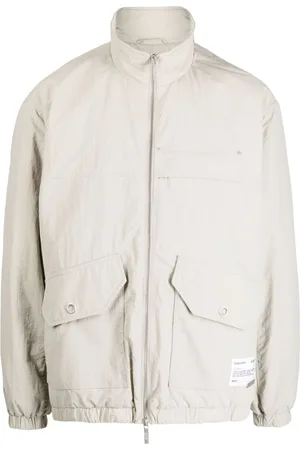 Izzue Logo-patch crinkled bomber jacket
