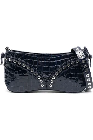 Ludovic De Saint Sernin The Cleavage crocodile-embossed leather shoulder bag