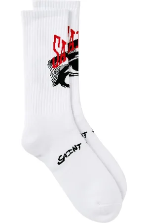 SAINT MXXXXXX Eyes intarsia-knit socks