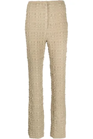 Nanushka Juna seersucker slim-fit trousers