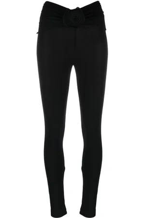 MAGDA BUTRYM Floral-appliqu?? leggings