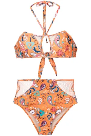 AMIR SLAMA Graphic-print bikini set