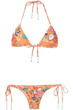 AMIR SLAMA Graphic-print bikini set