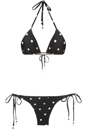 AMIR SLAMA Polka-dot pattern bikini set