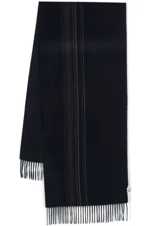 Paul Smith Signature Stripe fringed scarf