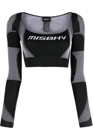 MISBHV Logo-jacquard crop top
