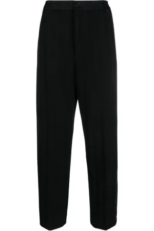 Missoni Chevron-knit straight-leg trousers