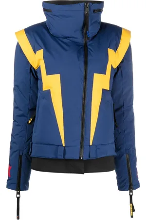 Fendi Appliqued Holographic Down Ski Jacket - Black