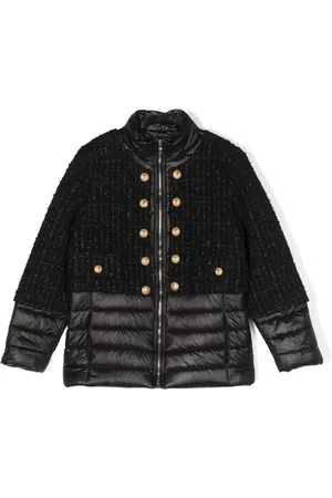 Balmain PB Monogram Belted Puffer Jacket - Farfetch