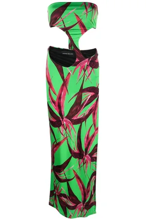 Louisa Ballou Carve cut-out strapless dress