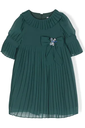 PATACHOU Bow-detail pleated dress