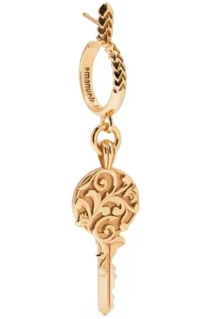 EMANUELE BICOCCHI Engraved key-charm earring