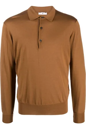 PT Torino Fine-knit virgin-wool polo jumper