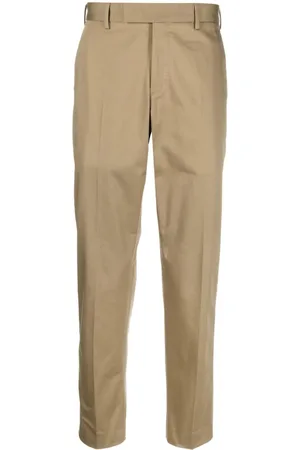 Cantabil Men's Brown Formal Trousers