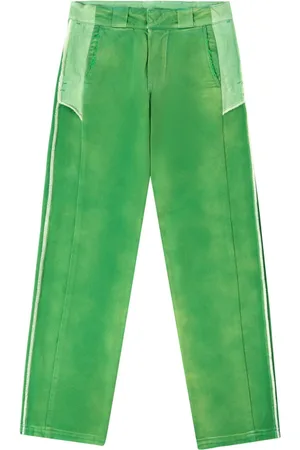 Heron Preston Mid-rise distressed-finish trousers