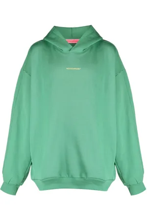 Monochrome Logo-embossed cotton hoodie