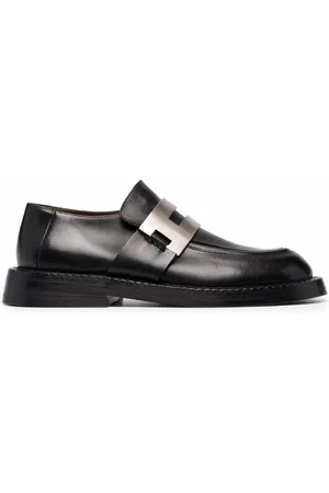 MARSÈLL Metallic-plaque loafers