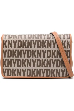 DKNY Bryant logo-print Leather Crossbody Bag - Farfetch