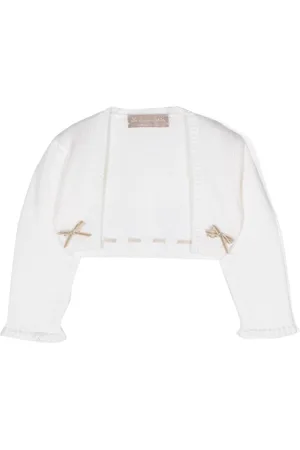 LA STUPENDERIA Bow-detailing knitted cardigan