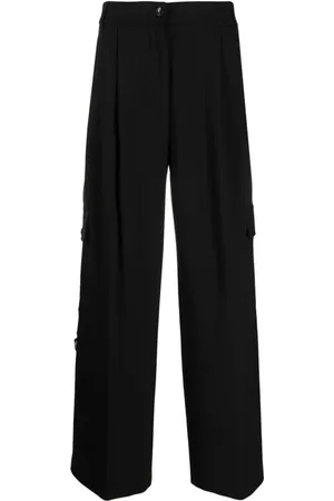 Twin-Set Cargo-pocket straight-leg trousers