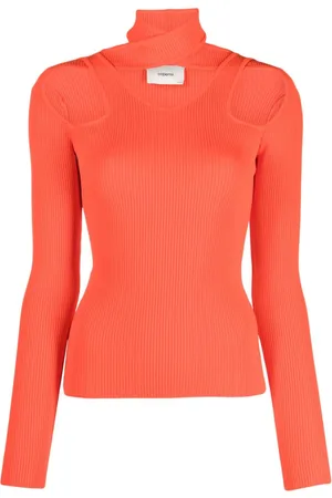 COPERNI Cut-out ribbed-knit top
