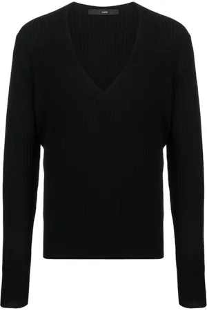 SAPIO V-neck virgin wool jumper