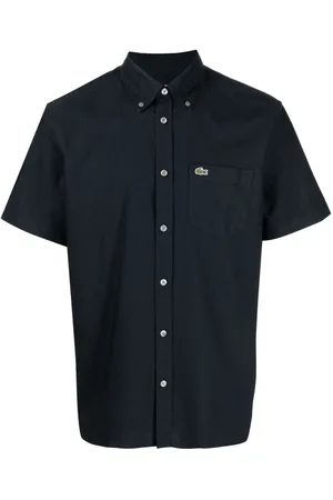 Lacoste Logo-embroidered cotton shirt