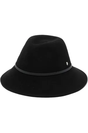 HELEN Logo-plaque felt fedora hat