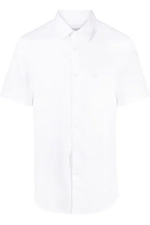 Lacoste Logo-embroidered short-sleeve cotton shirt