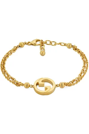 Gucci GG-engraved Silver Bracelet - Farfetch