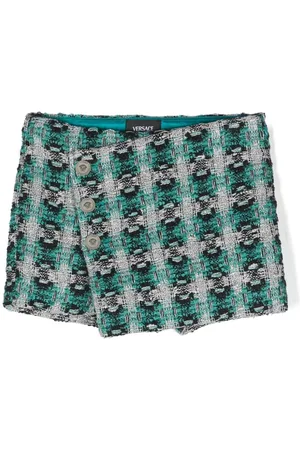 VERSACE Medusa tweed shorts