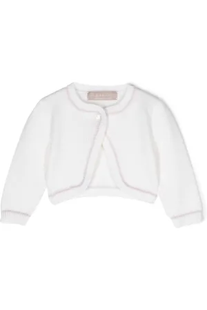 LA STUPENDERIA Contrasting-trim knitted cardigan