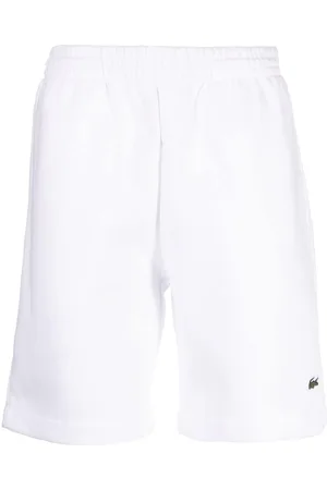 Lacoste Logo-embroidered jersey shorts