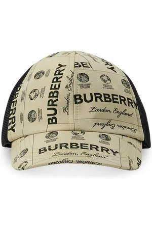 Burberry Leather-trimmed Logo-jacquard Denim Baseball Cap In New