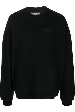 LGN LOUIS GABRIEL NOUCHI Logo-patch crew-neck sweatshirt