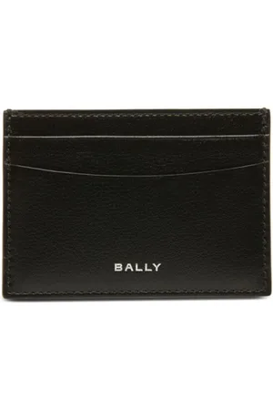Bally Logo-stamp leather cardholder