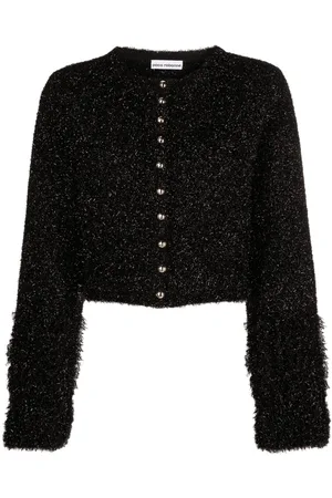 Paco rabanne Metallic cropped cardigan
