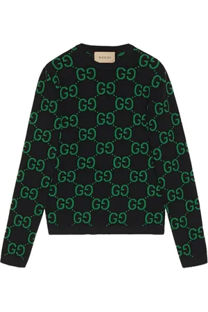 Louis Vuitton green Wool Damier Jacquard Sweater