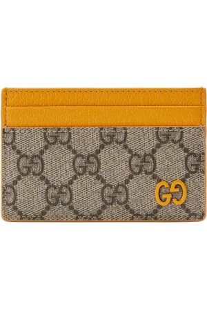 Brown Gucci GG Supreme Bee Wallet