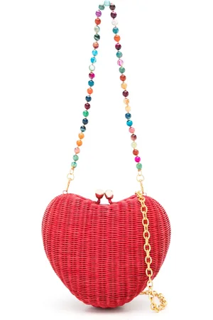 SERPUI Precious woven-wicker clutch bag