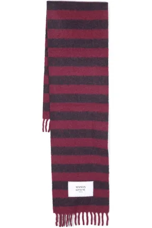 Maison Kitsuné Rugby striped scarf