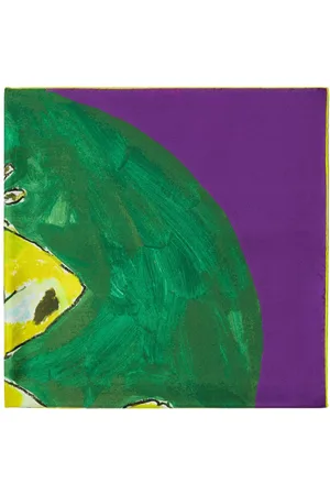 Burberry Frog-print silk scarf