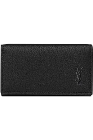 CASSANDRE SHADOW SAINT LAURENT BILL CLIP WALLET IN GRAINED LEATHER