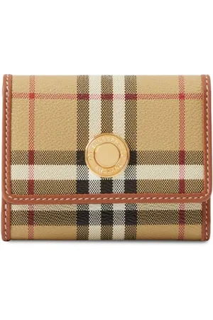 Burberry Small Vintage Check leather wallet