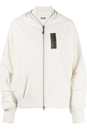 Izzue Logo-patch zip-detail bomber jacket