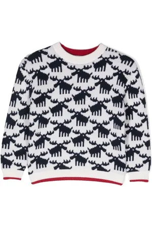 BONPOINT Intarsia-knit wool jumper